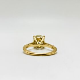 BAGUE OR 18K SOLITAIRE DIAMANT ENV. 4 CTS (T.55) — photo 2