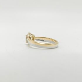 BAGUE OR 18K SOLITAIRE DIAMANT ENV. 1 CT (T.50) — photo 4