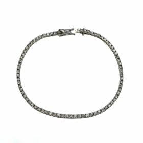 Rivière diamants or blanc 18K — photo 5