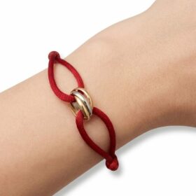 BRACELET CARTIER TRINITY OR 18K CORDON — photo 3