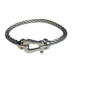 BRACELET FRED FORCE 10 GRAND MODELE OR 18K ACIER (T.16) — photo 1