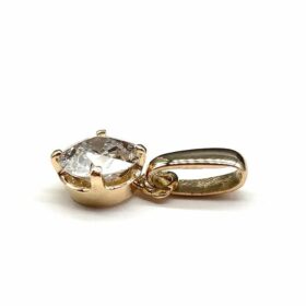 PENDENTIF OR 18K DIAMANT ENV. 1 CT — photo 2