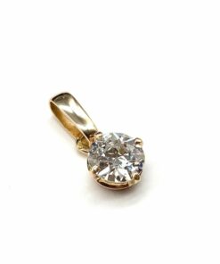 PENDENTIF OR 18K DIAMANT ENV. 1 CT