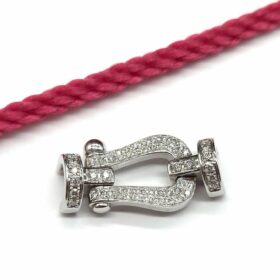 BRACELET FRED FORCE 10 GRAND MODELE OR 18K DIAMANTS (T.16) — photo 1