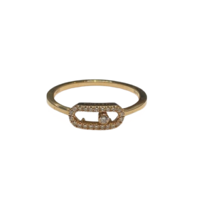 BAGUE MESSIKA MOVE UNO OR 18K DIAMANTS (T.53) — photo 1